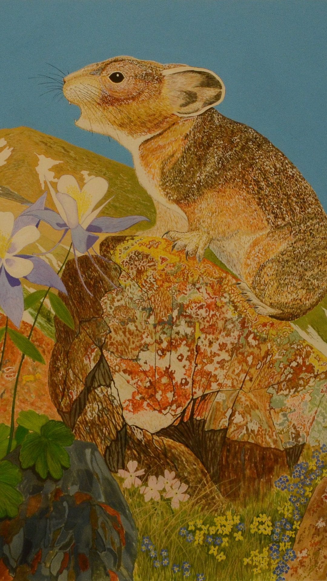 Bob Hare and Pika Painting